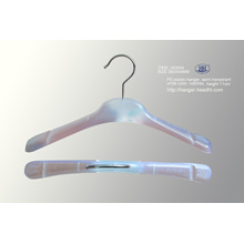 Popular Plastic Hanger, Jacket Hanger with Notches, Hanger for Super Market